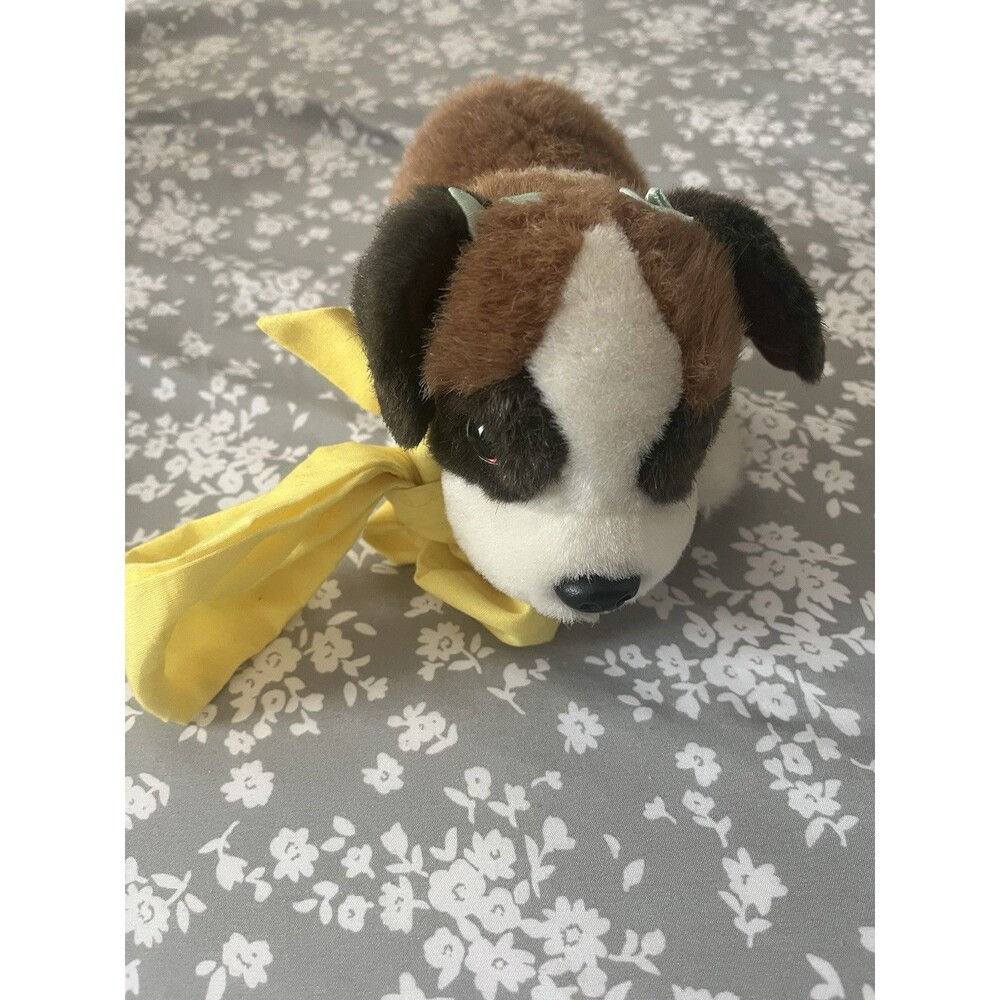 Universal Studios Beethovenโs 2nd Dog Dolly Stuffed Animal 1993 Bows and Scarf
